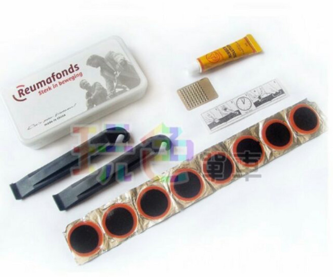 補胎組合 修補工具 自行車 腳踏車 補胎片 挖胎棒 MT-201, 1個