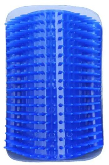 애완 동물 고양이 코너 브러시 트리 마사지 빗 액세서리 고양이를위한 샌드 박스 타워 Scratcher 긁는 포스트 스크레이퍼 물건 용품, 파란, 1개