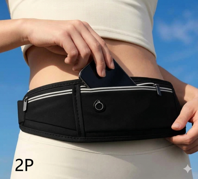 텐시유메 고급형 경량 방수 러닝벨트 1+1