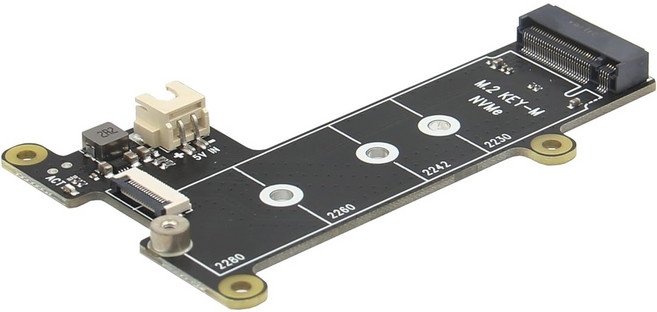 라즈베리파이5 전용 X1001 PCle M.2 NVMe SSD 쉴드, 1개