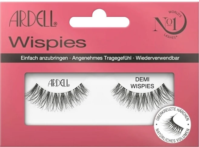 아델 데미 위스피 블랙 ARDELL Demi Wispies Black False Eyelashes, 1개, x - 쿠팡