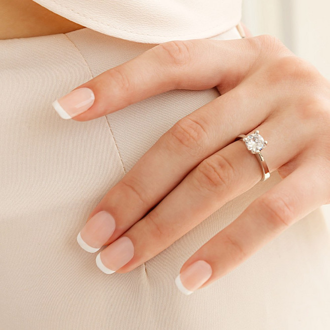 뮤즈마크 리유저블 네일팁 레귤러 스퀘어, 화이트씬, 1개