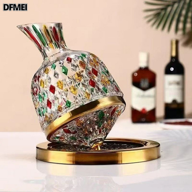 DFMEI 紅酒水晶玻璃高端家用葡萄酒醒酒器, 1個, 1L
