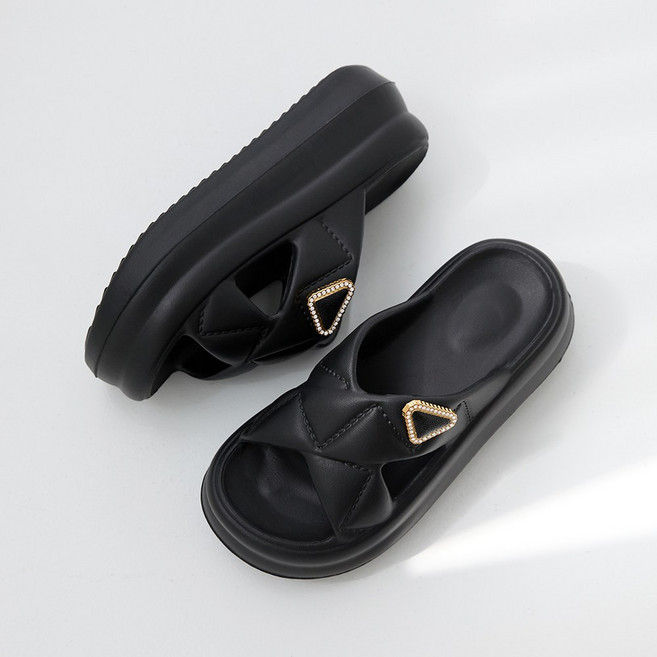 제이슈 히빈 초경량 플랫폼 통굽 뮬 슬리퍼 7cm