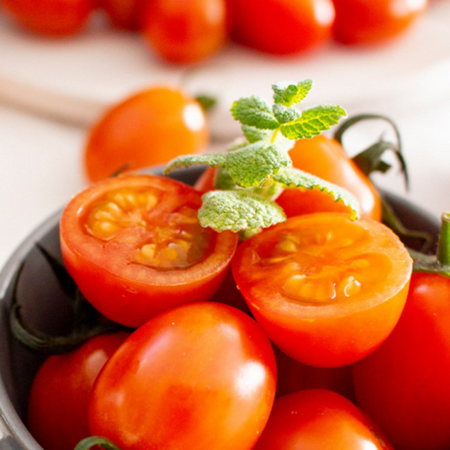 프리미엄 설탕 토마토 스테비아 고당도 과일 대추 컬러 방울토마토 토망고 1kg 2kg, 1개