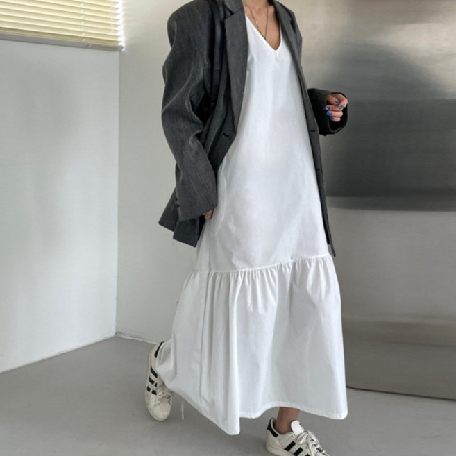 대박난박양 오버핏 민소매 롱원피스(빅사이즈)