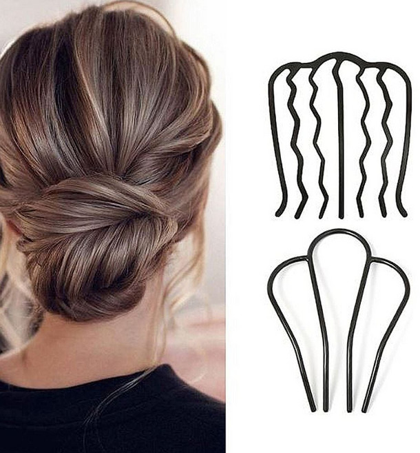 승무원 간호사 머리 정리 U핀 면접 올림머리 실핀 hay+7775xq