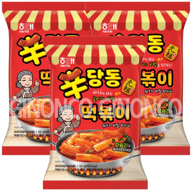 해태제과 신당동 떡볶이, 110g, 3개