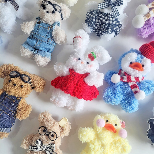 [24종] 모루인형 만들기 DIY 키트, 1개, 07번-1 레드 원피스세트