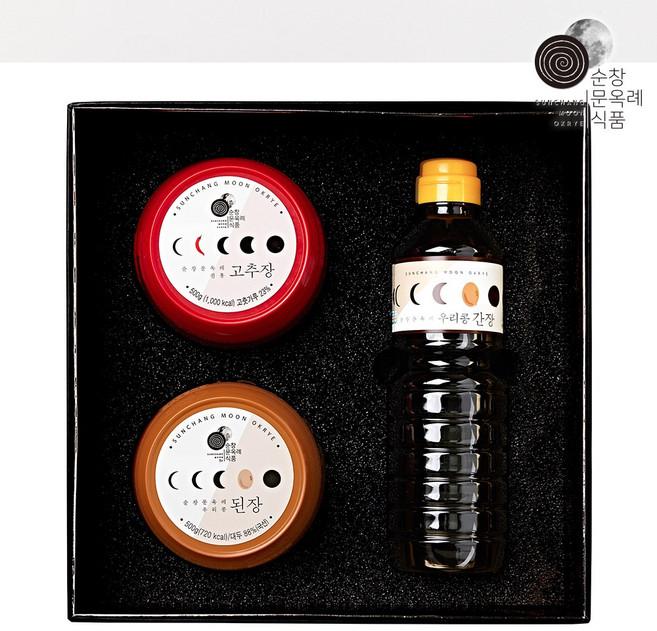 순창 문옥례 선물세트 실속형3호(고추장+된장+간장 각500g) (PET), 500g, 3개