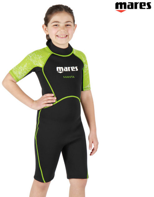 마레스 만타 튜닉 주니어 어린이용 아동용 다이빙 슈트 물놀이 스노클링 2.2mm, 아동용(AQYL)