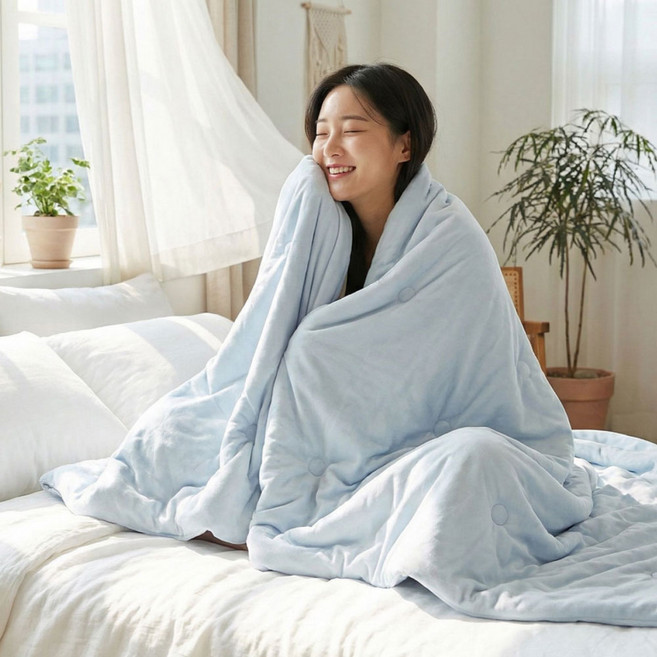 냉감 이불 시원한 차렵 여름 이불 도톰한 부드러운 호텔 침구