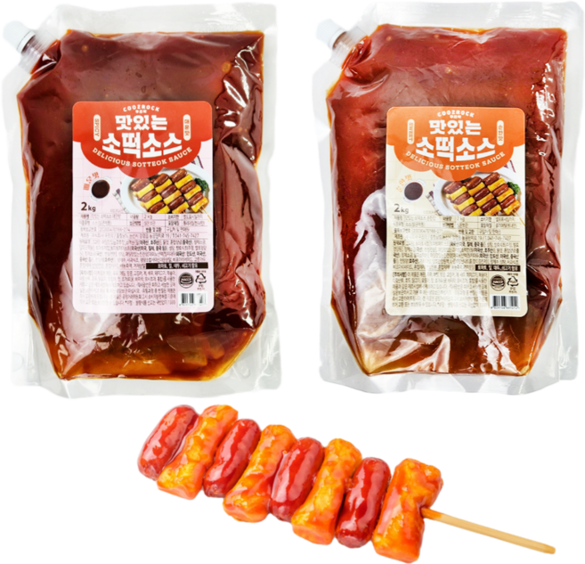 쿠즈락 맛있는 소떡소스 2kg 순한맛, 1개