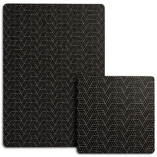 온위크 길이조절 인덕션 보호매트 풀커버, 1개, 블랙