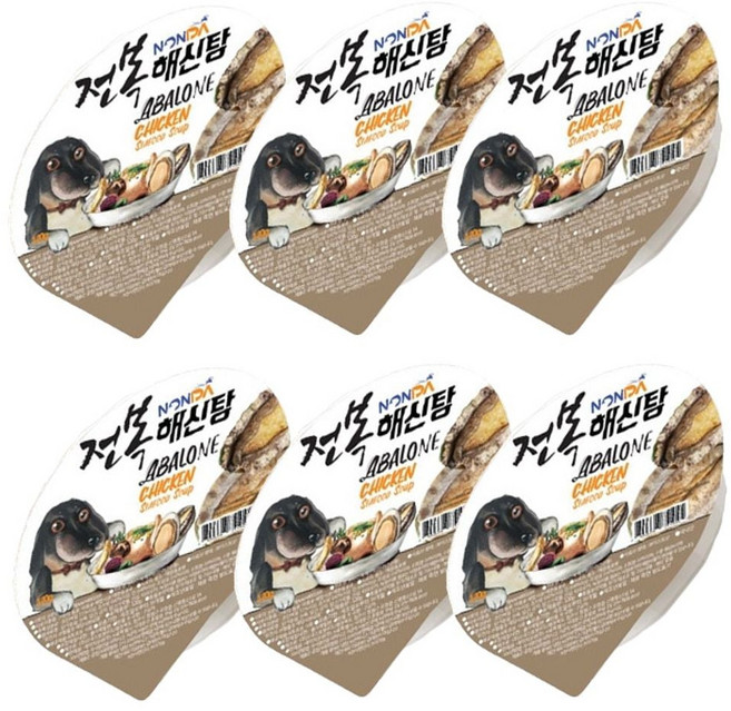 라움샵 반려견해신탕 강아지전복해신탕 강아지 전복 해신탕 120g 6개입 1P 식 간식