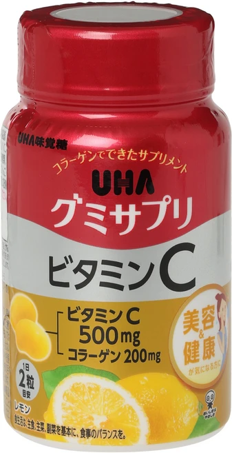 일본젤리 UHA구미 서플리먼트 레몬맛 보틀 타입 60알 30일분, 1개, 60정 - 쿠팡