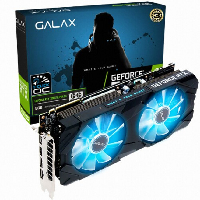 갤럭시 GALAX 지포스 RTX 2080 SUPER EX BLACK OC 중고2팬