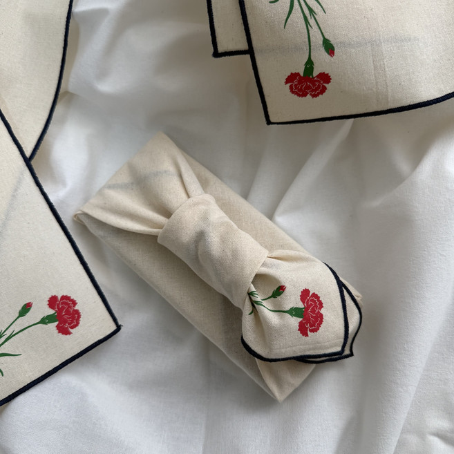 어버이날 카네이션 용돈봉투 보자기 상자 세트, 1개, 카네이션 보자기포장+현금상자