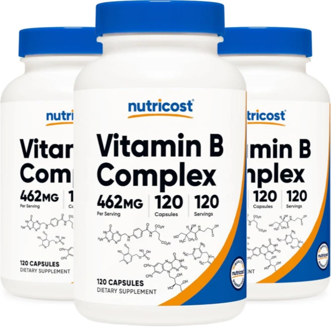 뉴트리코스트 비타민 B 컴플렉스 캡슐, 3개, 120정 - 쿠팡
