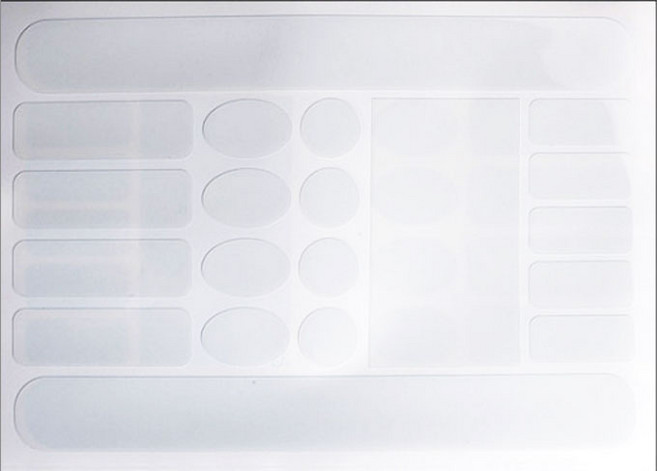 살림모아 자전거 프레임 보호스티커, 1개, 투명