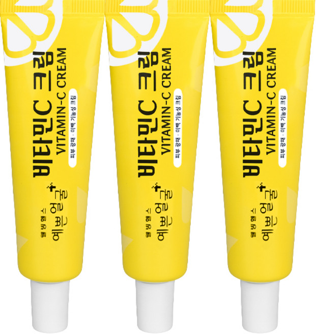 웰빙헬스팜 예쁜얼굴 비타민C 크림, 25g, 3개