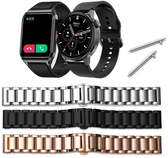 에코너 렉쏘N3 스마트워치 N1 스트랩 메탈 폴딩버클 호환줄, 2. ME01RGD20 로즈블랙