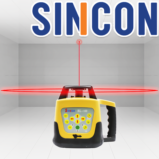 신콘 레드 회전 레이저 레벨기 측정기 수평계 수평기 RL-100