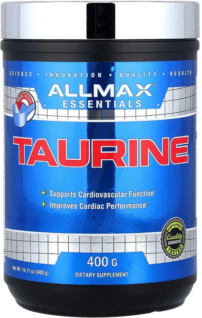 올맥스 ALLMAX Essentials Taurine 14.11 oz 400 g, 올맥스 ALLMAX, Essentials, Taurin, 400g - 쿠팡