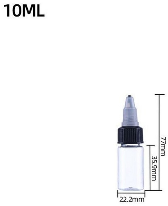 초소형콤프레샤 에어컴프 오일리스 펌프 분배관 자동차, 페인트 빈 병 10ml, 1개