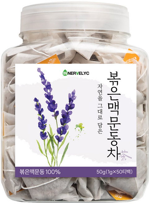 이너블릭 1500만 티백 판매 얼음골 볶은 맥문동차 티백, 1개, 50개입, 1g