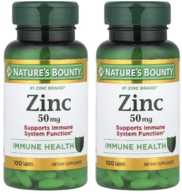 네이처스 바운티 아연 50mg, 100정, 2개 - 쿠팡