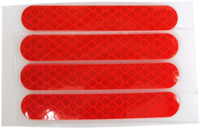 Ninebot Max G30 스쿠터 액세서리 4개 용 전면 후면 휠 커버 보호 쉘 반사 스티커, 하나, 빨간