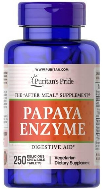 파파야 효소 옴티멈 엔자임 217mg 250정 고함량 대용량 미국산 Papaya Enzym, 1개