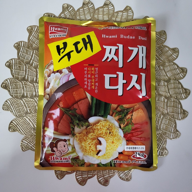 (무료배송)화미 부대찌개 다시 업소용 식당용 단체 대용량 급식, 1개, 1kg