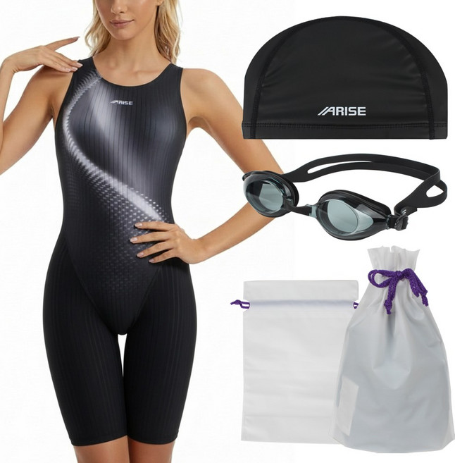 어라이즈 여성 반신 빅사이즈 수영복 세트 ASIW116HBGCP