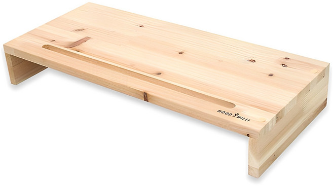 우드밀리 삼나무 원목, 모니터받침대 베이직1단, 1개