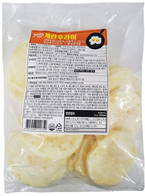 (냉동)계란후라이(풍림푸드 900g) des*50777Dz, 900g, 1개