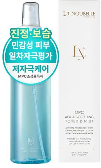 라누벨르 (항균 항여드름 피부진정) 특허성분 MPC 아쿠아 뿌리는 수딩 토너 & 수분 미스트, 1개, 200ml - 쿠팡