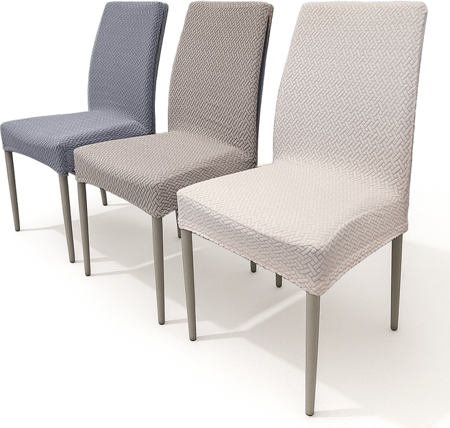 대쉬카트 식탁의자커버, 아이보리, 2개