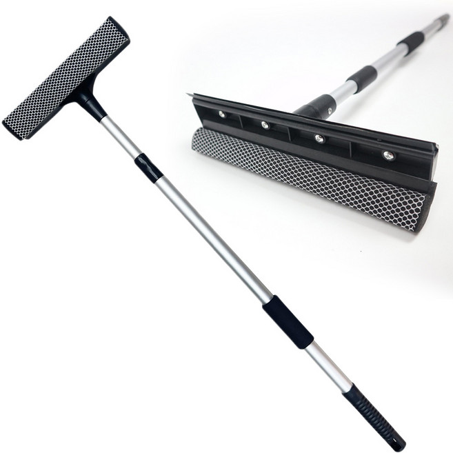 길이조절 봉 유리창 청소 스퀴지 유리닦이 걸레 교체용, 02_알루미늄 2단유리닦이, 1개, (CP46)