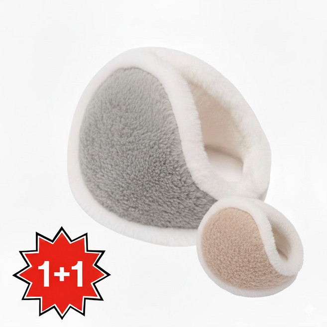 무디 여성 방한 귀마개 귀도리 털 접이식 따뜻한 보온 1+1