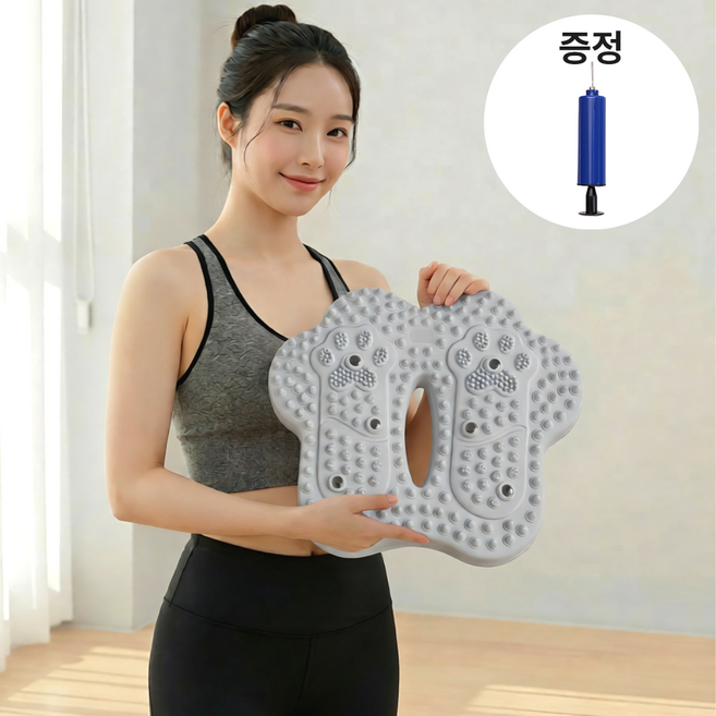 린무브 지압 스텝퍼 저소음 가정용 홈트 실내 계단운동 하체 종아리 운동기구, 실버그레이