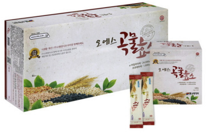 오행 생식 오에스 곡물 효소(4g x 90포) 식물성 효소 식품, 4g, 90개