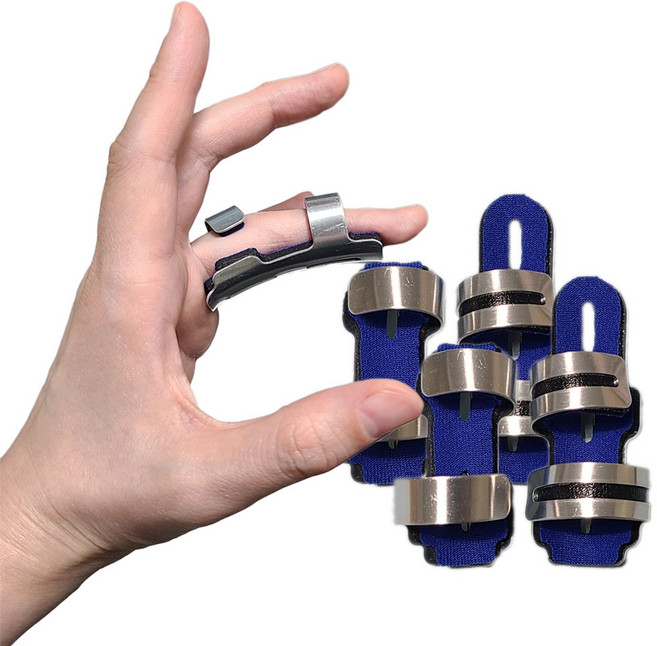 손가락 부목 지지대 고정 핑거스프린트 보호대 골절 깁스, 2개