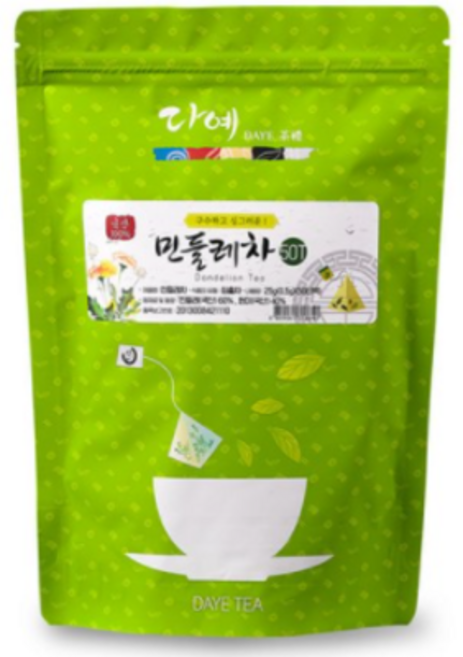 다예 민들레차 지퍼팩, 500mg, 50개입, 6개