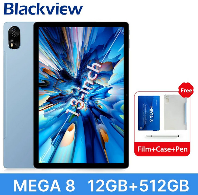 세계 최초 공개 VIEW MEGA 안드 11000MAH 50MP 4박스 FHD PC 패드 8 스피커 4G 13인치 카메라 15 90HZ AI BLA 디스플레이 태블릿, Official Standard, 12GB 512GB Blue 2
