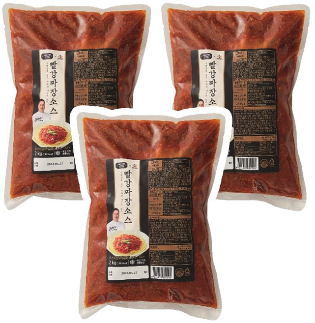 옥사부반점 빨강짜장소스 2Kg, 3개