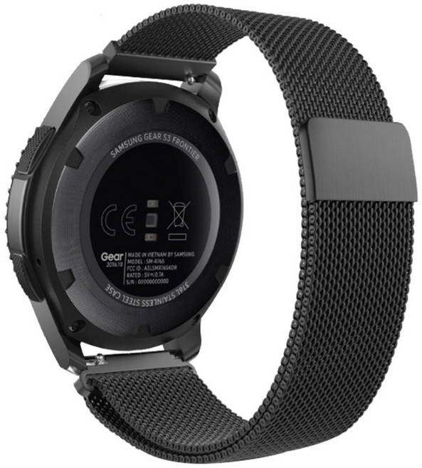 더조은셀러 갤럭시워치3 시계줄 밴드 밀레니즈 루프 자석 41 mm, 갤럭시워치3 45mm - 블랙, 1개