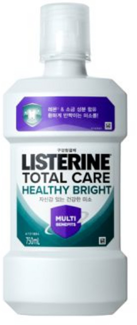 리스테린 토탈케어 헬씨브라이트 미소케어 입문용 750mL