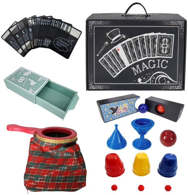 JL매직 [KC인증] 선물추천!! best템 입문 초등 간편한QR코드 스토리텔링마술 나도 마술사 창의력 집중력 초등학생 어린이매직쇼 장기자랑 학예회 바로마술사세트1, 1세트